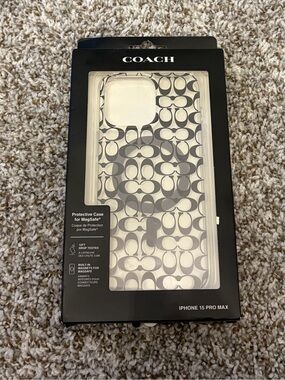 New With Tags Coach iPhone 15 Pro Max MagSafe 12 Foot Drop Tested Phone Case